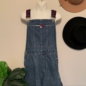 Vintage Tommy Hilfiger Overall Shorts // Shortalls